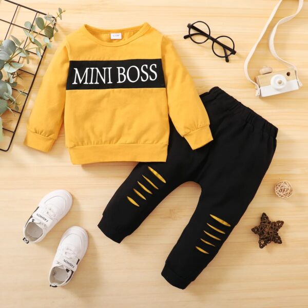 Conjunto Deportivo Amarillo "MINI BOSS"