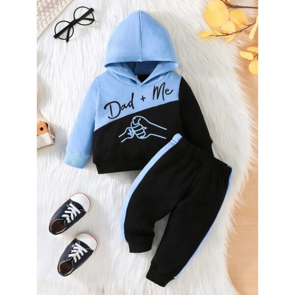 Conjunto unisex Azul/Negro «Dad + Me»