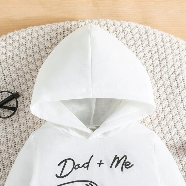 Conjunto unisex blanco "Dad + Me" - Imagen 3