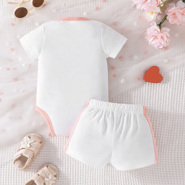 Conjunto de niña "I LOVE MOM" - Blanco - Imagen 2