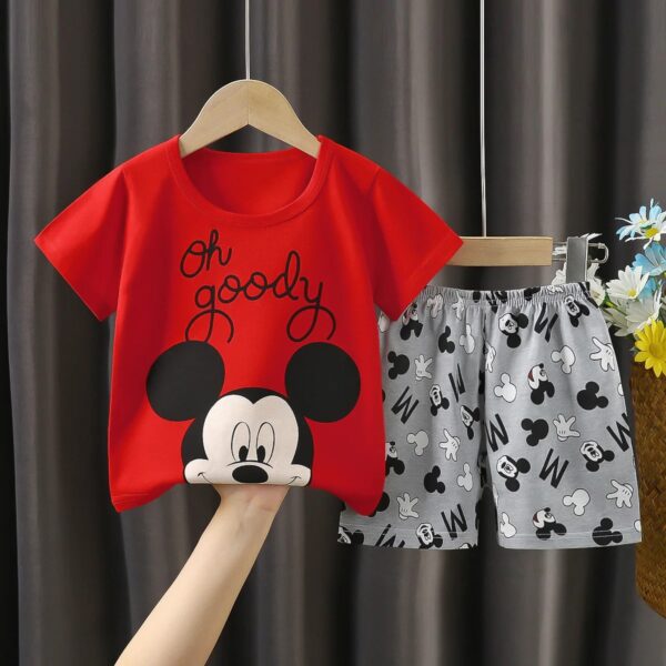 Conjunto de 2 piezas Rojo de Mickey Mouse