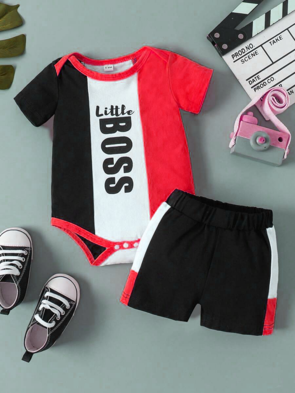 Conjunto de 2 piezas Little Boss - Rojo